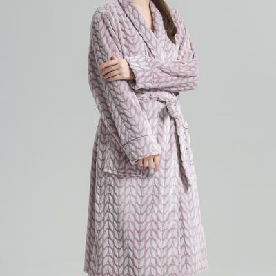 China Simple luxury women long dresses quality 100% polyester printed pattern thick fleece cashmere QUICK DRY for sale