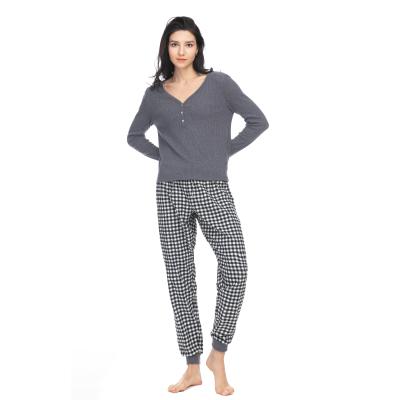 China Premium Quality QUICK DRY Comfortable 100 Polyester Homefitness Full Sleeve Sleepwear for sale