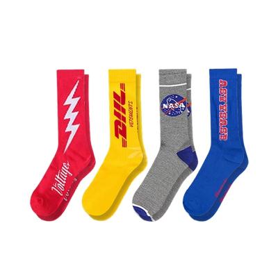 China Factory Supply Custom Made Women Men Women Anti-Bacterial Logo Crew Anti-Slip Breathable Fine Football Personalized Socks for sale