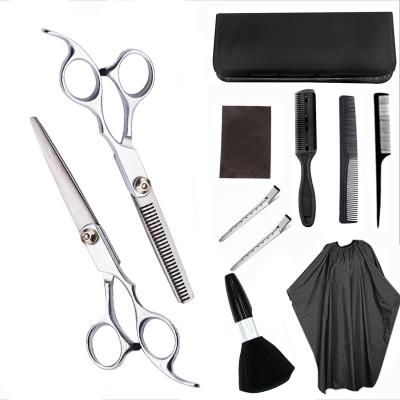 China Thinning Scissors 11 Piece Set 6Inch Aluminum Stainless Steel Hair Thinning Scissors Cutting Scissors for sale