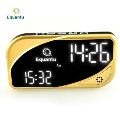 China Download APP control Equantu prayer assistant counter for muslim click harameen digital set azan al with clock quran azan speaker for sale