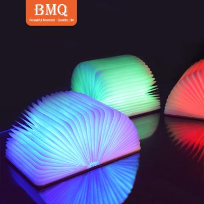 China Environmental Book Light 100% LED Night Light USB Environmental Creative Wooden Book Light Lumio Book Fill Lamp for sale