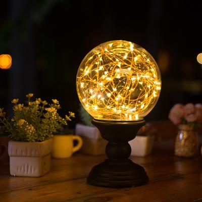 China Worldwide Fire Tree Honeysuckle Acrylic LED Ball Ornament, Christmas Home Decoration for sale