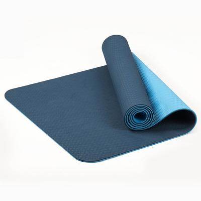 China Custom Foldable Yoga Mat ECO Large Suede Plain PU TPE Yoga Mat for sale