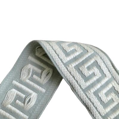 China Sustainable Wholesale Eco - Friendly Jacquard Bands Elastic Polyester Cotton Webbing For Bags for sale