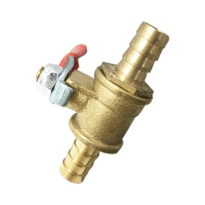 China High Durability Garden Valve Brass Burr Ends Tube Connect Ball Valve for sale