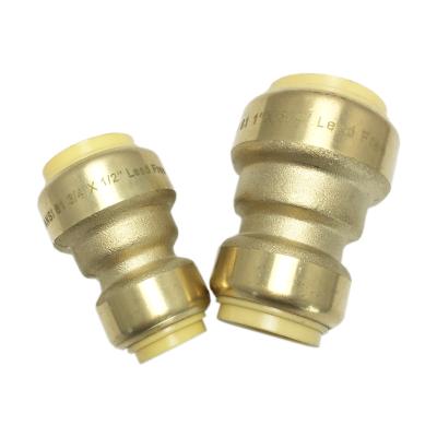 China Oil Pressing Air Fittings Brass Quick Tube Connector sharkbite fittings for sale