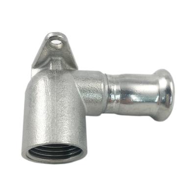 China Water Thrust Adjustment Elbow 1/2 Inch Push Ear Elbow 1/2 Inch NPT BSPT Female Stainless Pipe Fitting for sale