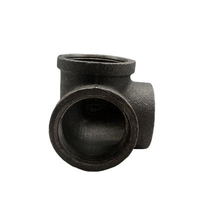 China Suitable For Pipe Lines Water Connect Malleable Iron Galvanized Pipe Fittings 3 Way Elbow Pipe Fitting For Home Decoration for sale