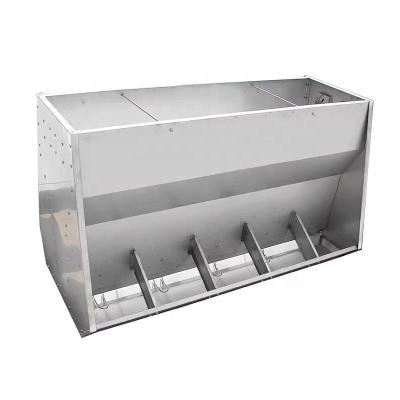 China Automatic Animal Pig Drop Feeders For Double Stainless Steel Pigs Trough With Competitive Price Factory Direct Supply for sale