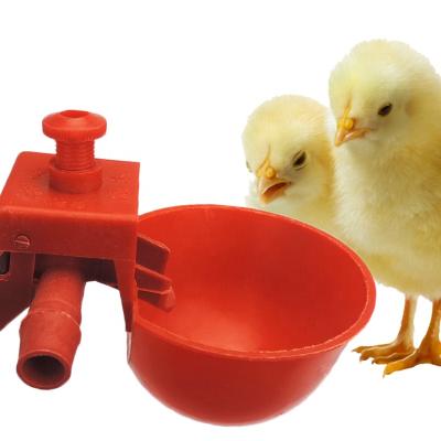 China Plastic Bowl Quail Dove Feeder Water Drinker Cup Water Pigeon Chicken Bird Bird Cage Automatic Water Nipple Drip Cups With Net for sale