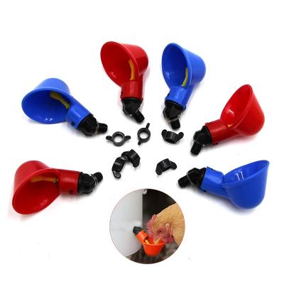 China Chicken Snap In Type Pigeon Automatic Chicken Chicken Quail Drinker Plastic Cup For Water Hens Backyard for sale