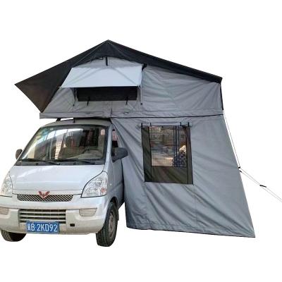 China Extended Type Car 4WD Waterproof Offroad Roof Top Camping Tent From Roof Tent Factory Ready To Ship With Sun Shelter for sale