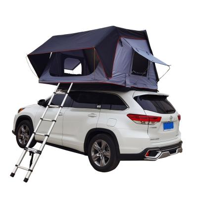 China OEM China Factory Supplier ODM Extended Type Durable Aluminum Hard Shell Roof Top Family Pickup Tent Outdoor Telescopic Camping Ladder for sale