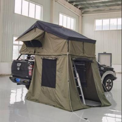 China 100% water proof for rv top tent family or military no MOQ 4x4 4wd car accessories auto roof top tent for sale SRT01E-56 with big size annex room (person 1-2)) for sale