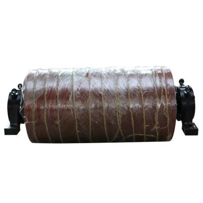 China Carbon Steel Promotion Conveyor Machine Equipment Mine Stone Case-hardened Steel Conveyor Belt Roller Idler Drive Rubber Pulley for sale