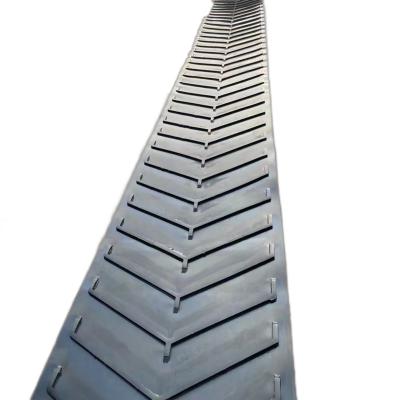 China Coal Mine Cement Profiled Herringbone Rubber Conveyor Belt, Rubber Conveyor Belt Profile and Pattern Rubber Belt for sale