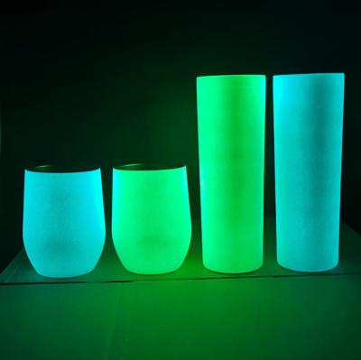 China ODM Homefish Straight Body Cup Water Cup 20oz Stainless Steel Viable Fluorescent Luminous Straight Cup Sublimation Straight Body Slimming Cup for sale