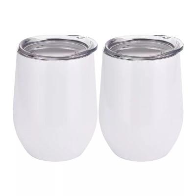 China Homefish ODM Stainless Steel Vacuum Flask Egg Shell Cup Red Wine Glass Viable Double Vacuum Sublimation Masks Tumbler Mugs for sale