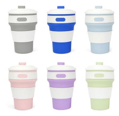 China OEM Viable Cup Homefish Water Bottle Collapsible Cup Canecas Tazas Garrafas 350ml Flip Top Flask Silicone Sippy for sale