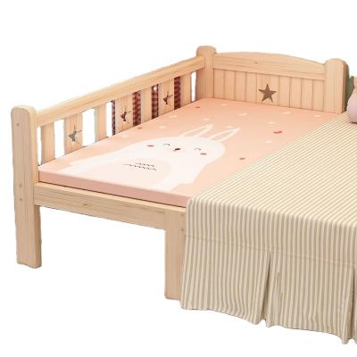 China Lighted Wooden Headboard Baby Crib Bed Toddler Cradle Bed Nursery Service Furniture for sale