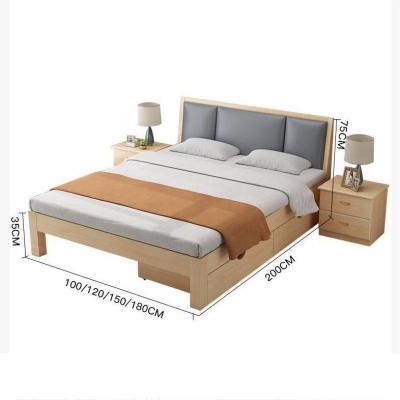 China Stylish concise style of bedrooms modern simple wooden furniture hypoallergenic bedroom furniture for sale