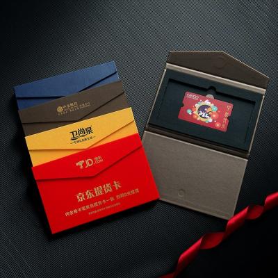 China Handmade Luxury Member Gift Voucher VIP Box Presentation Card Magnetic Club Box for sale