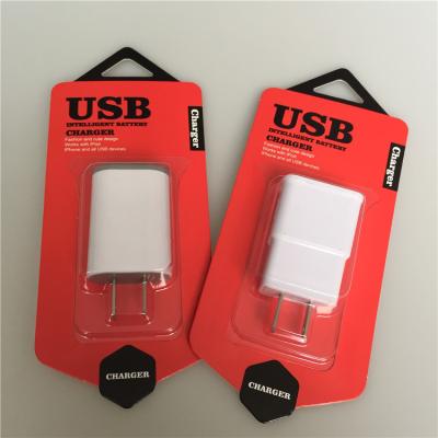 China Handmade Custom Samsung Mobile Phone USB Charger Blister Packaging Box for sale