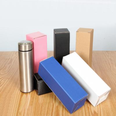 China Impact Resistance Matt Black Rectangle Corrugated Flute Luxury Paper Packaging Box For Bottles for sale