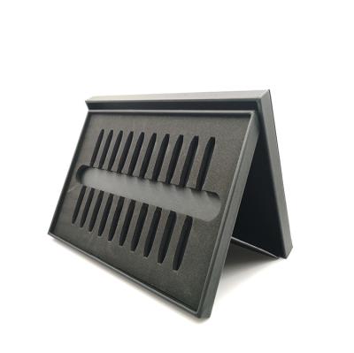 China Latest New Gift Product Recycled Materials PU Leather Black Pen Gift Box for sale