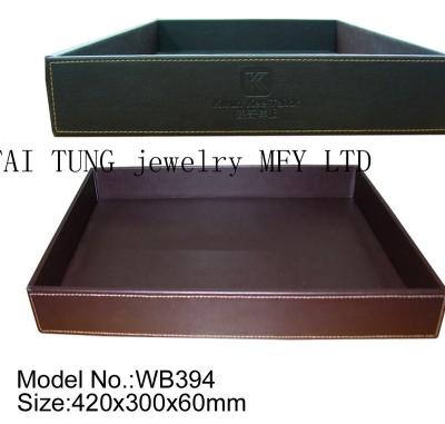 China Handmade Charm Accept Customized Universal Products PU Wood Jewelry Packaging Display Tray In TAI TUNG Factory for sale