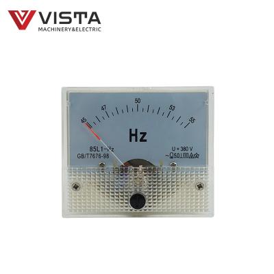 China Voltage Amp Hz Customized Indicator Frequency Meter 45-55hz 380V 85L1 Hz Distribution Cabinet Generator Frequency Meter for sale