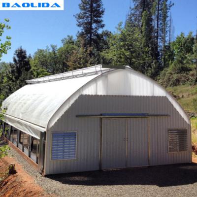 China Fully Automated Blackout Greenhouse / Polyethylene Film Greenhouse Sides Ventilation for sale