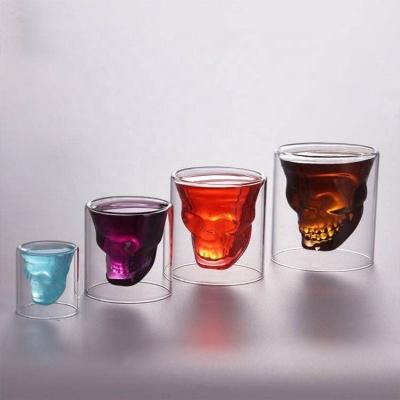 China 130ML/4.4oz. Production Double Wall Beer Glasses Borosilicate Insulated Shot Glass Cup for sale