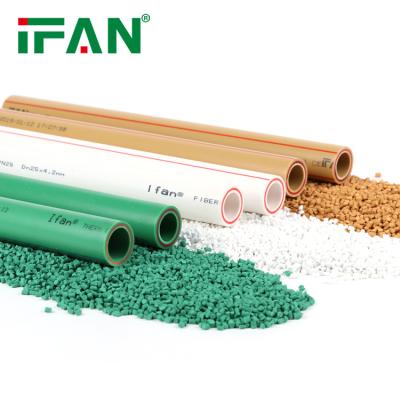 China IFAN White&Green Pn12.5/16/20/25 Water Pur-plastic PPR Normal Tube PPR Plastic Pipe Conveying for sale