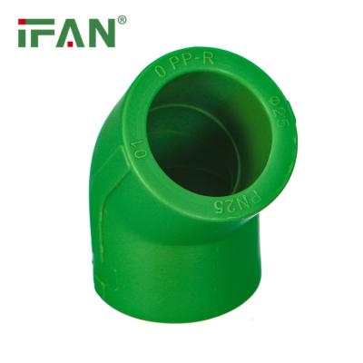 China IFAN Green Free Sample Plumbing Materials PPR Pipe Female Thread PN25 Elbow Polypropylene PPR Fitting Fitting for sale