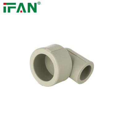 China Pipe Lines Connect IFAN Customized Connect PPR Pipe Fittings Gray Color Reducing Elbow PPR Fitting for sale