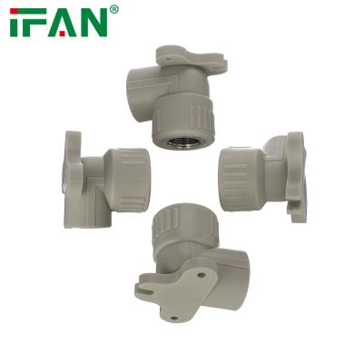 China Pipe Lines Connect IFAN Best Price PPR Plumbing Fitting Gray Color PPR Pipe Fittings Female Seated Elbow for sale