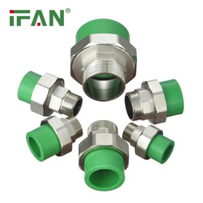 China Pipe Lines Connect IFAN Advanced German Technology PPR Pipe Fittings Connect Union PPR Pipe Fittings for sale