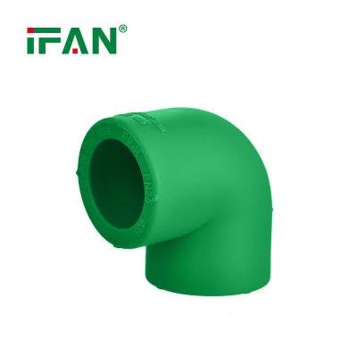 China IFANPLUS High Quality PPR Water Pipe Fittings 90 Degree Elbow For Water House Plumbing for sale