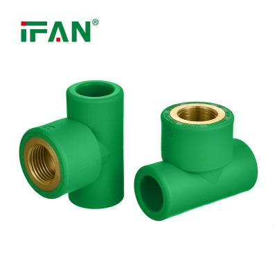 China Pipe Lines Connect IFANPLUS Professional Factory PPR Pipe Fitting Connect Tool Female Tee PPR Pipe Fitting for sale