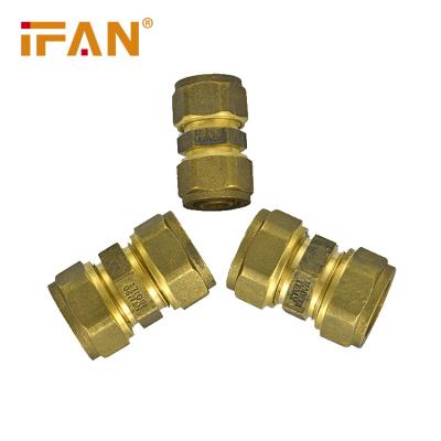 China IFAN Water Supply Pex Fittings Cw617 Brass Coupling Pipe Fittings Hot Selling Pex Pipe Fitting for sale