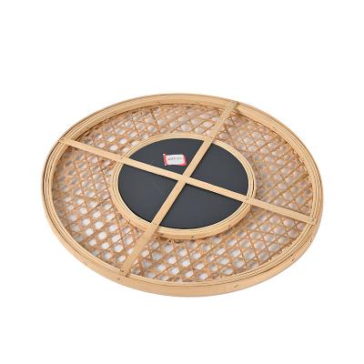 China Contemporary Frame Woven Mirror For Wall Decor For Living Room Bedroom Or Any Room Decor Round Rattan Mirror for sale