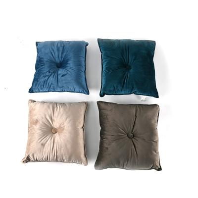 China Insecticide Treated Decorative Velvet Soft Square Seat Sofa Cushion Pillow For Home for sale