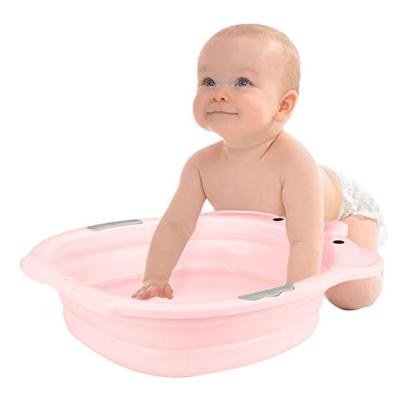 China Baby Bath Kids Folding Portable Expandable Foldable Baby Bath Tub Water Storage Outdoor Folding Basin Baby Travel Wash Basin for sale