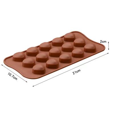 China Disposable Chocolate Molds Silicone Molds Gummy Candy Mold and Ice Cube Tray Nonstick Shells Shaped for sale