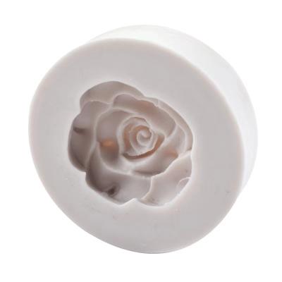 China Disposable Silicone 3D Flower Rose Flower Shaped Fondant Mold For Chocolate Cake Soap Mold Handmade Candy Making Baking Candle DIY Cupcake for sale