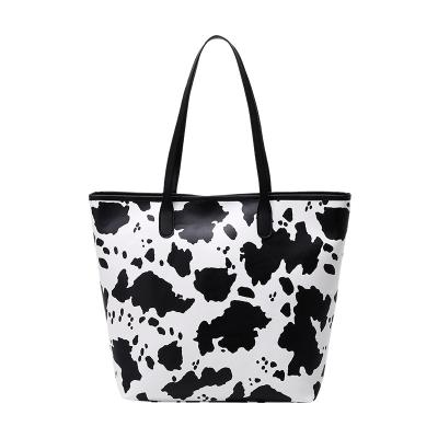 China Other Hot Copy Sell PU Shoulder Handbag Wholesale Fasion Women's Cow Leather Tote Bag for sale