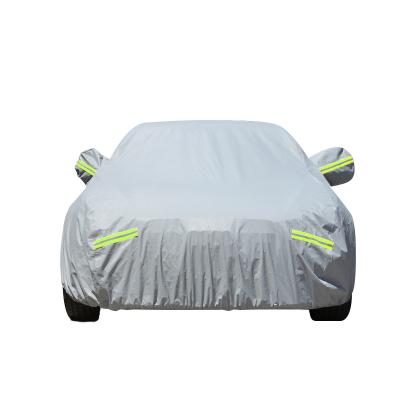 China Hot Selling Four Seasons Car Wrap Cover Thickened Waterproof Sunscreen Hail Cover Outdoor Car Cover Car Cover for sale