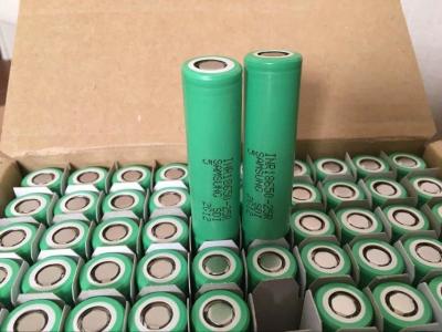 China Original SAMSUNG 25R 3.7v Green samsung inr18650-25r battery 18650 battery FOR Ecig and LED Flashlight for sale